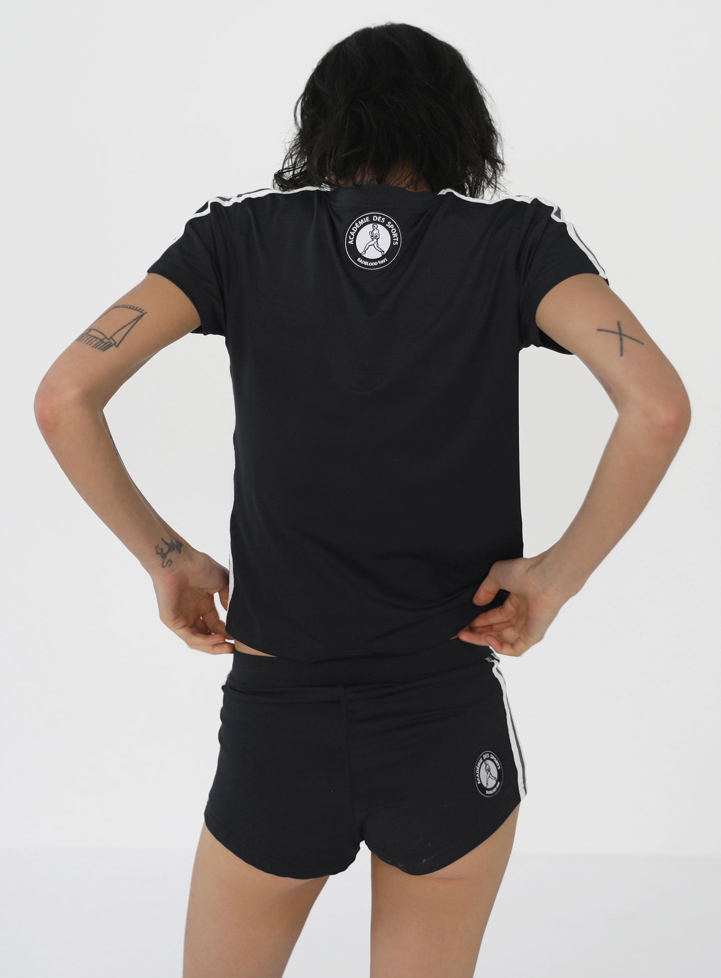 BADBLOOD Korea 24 Summer New Jersey American Spice Girl Sports Style Short-sleeved Shirt Shorts Suit for Men and Women