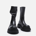 Martin boots women's autumn winter 2026 new black stretch booties thick sole increase Korean dance jazz dance middle tube student