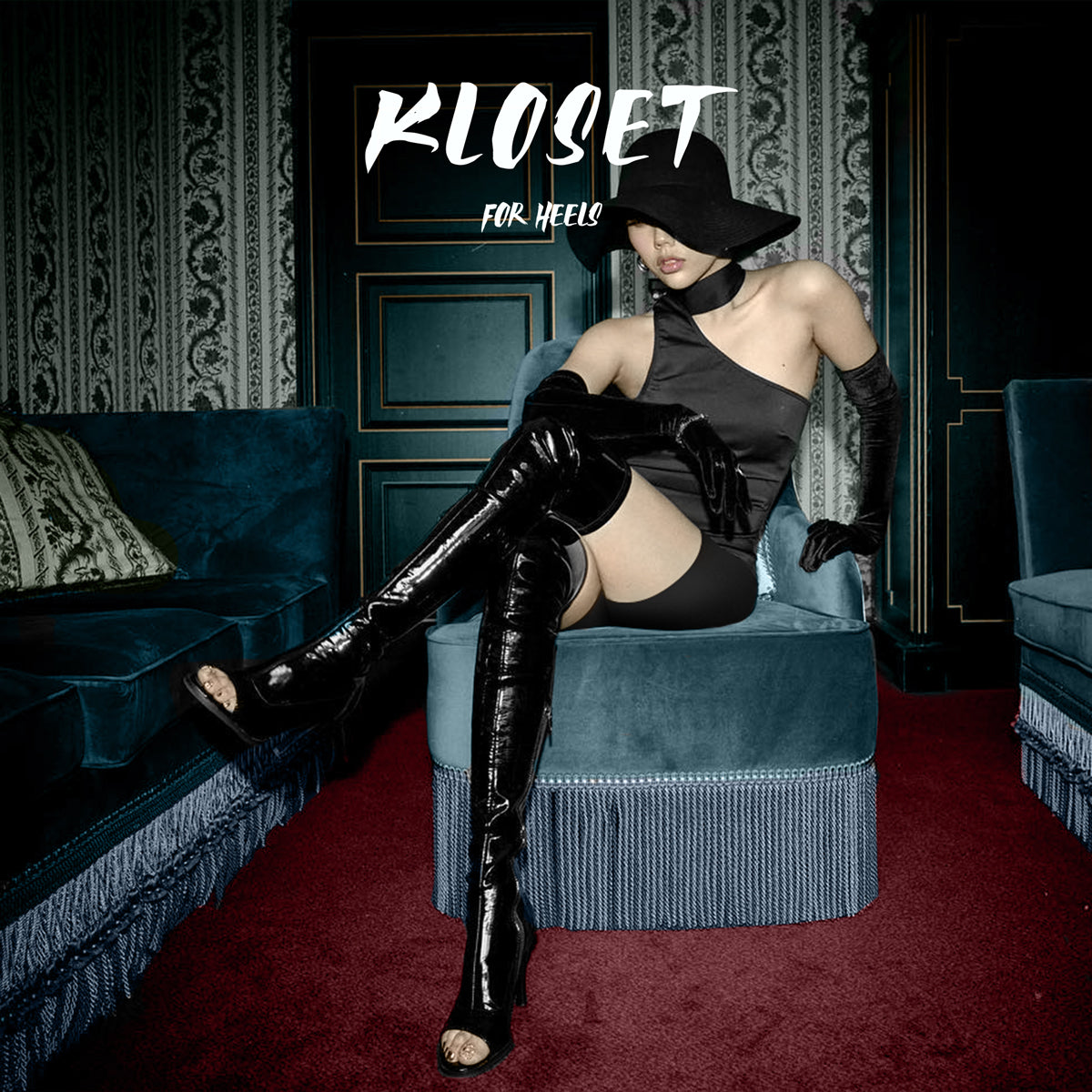 Lisa's same fishmouth jazz dance heels heels dancing shoes patent leather sexy stretch dancing boots women's men