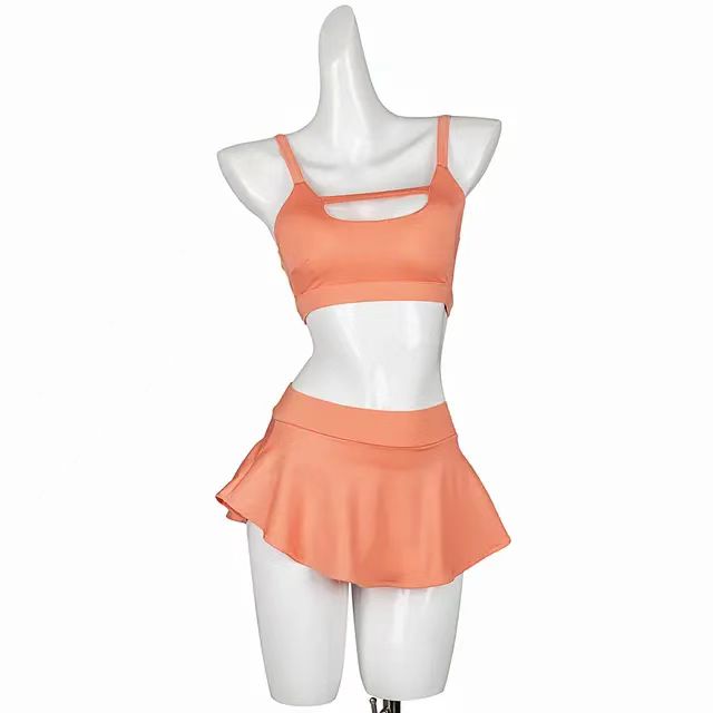 Candy-colored sexy polewear suit pole dancing clothes shorts beautiful back professional anti-exposure sports vest top