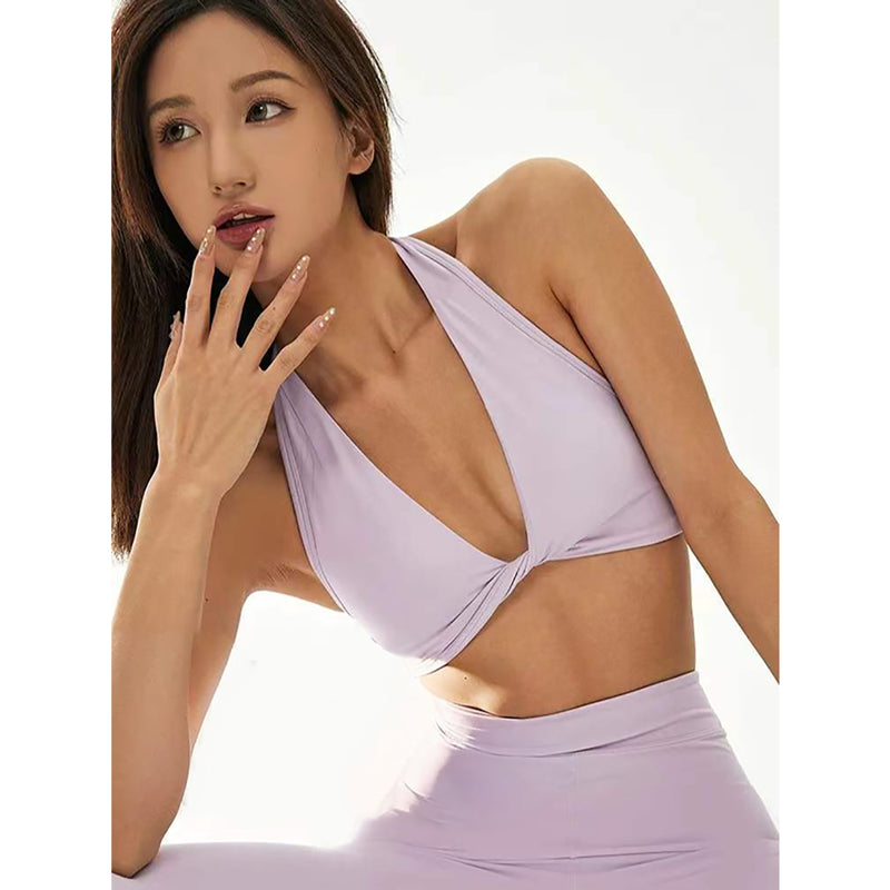 Neck hanging Pole dance dress women polewea professional underwear sports beauty back wear fitness sexy bra top