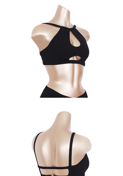 Polewear beauty back sports bra sexy fitness vest-type hollow sling sagging-proof running gathered bra