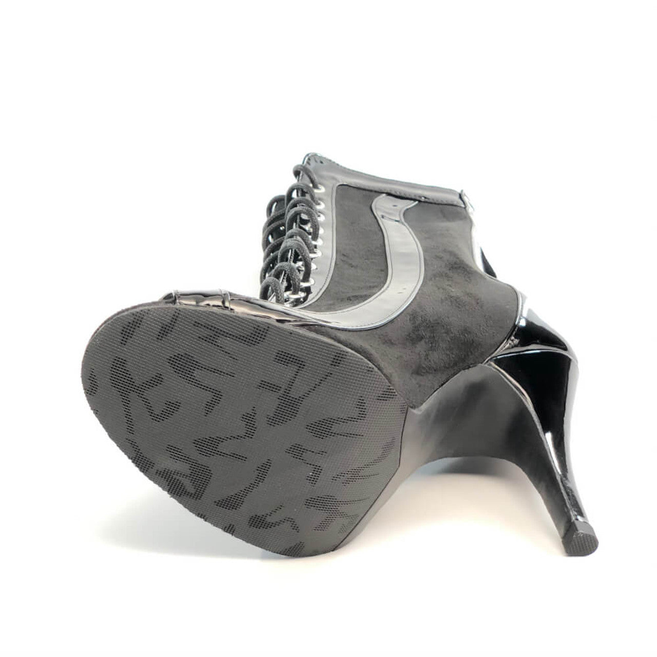 Silver fishbill strappy jazz dance heels dancing shoes stretch dancing booties summer open-toe sandals