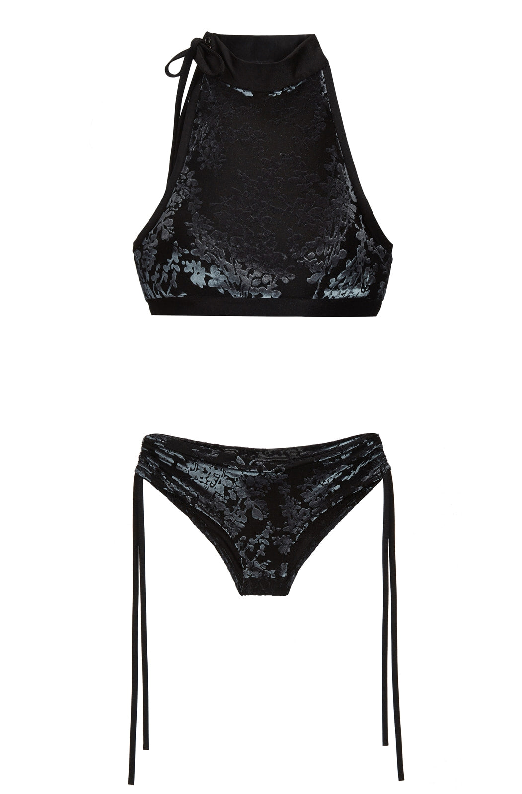 Golden velvet pole dancing clothing underwear female polewear lace-up bra suspenders shorts suit