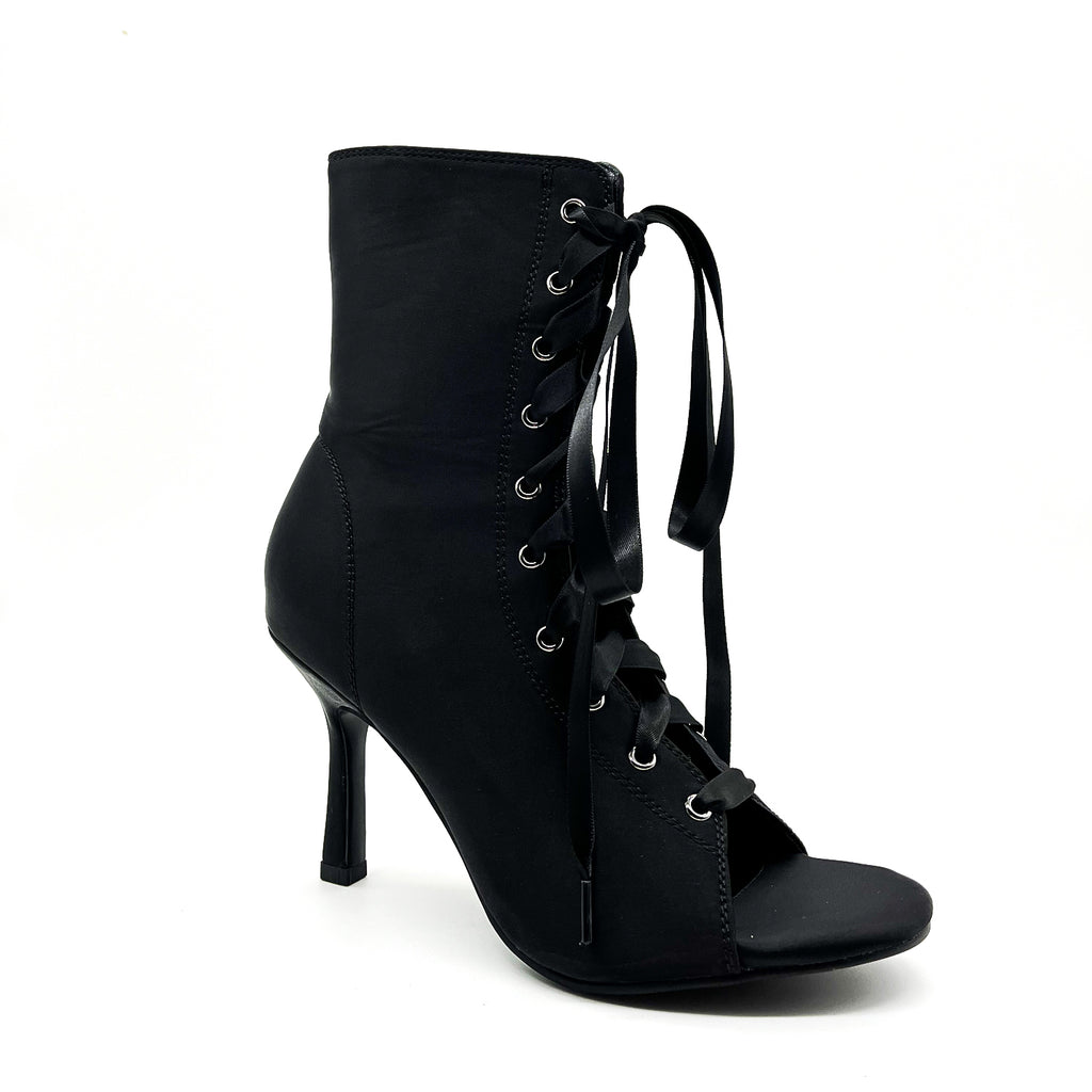 Satin purple fish mouth shoes, jazz high heels, heels dancing shoes, dancing booties, sandals, women and men