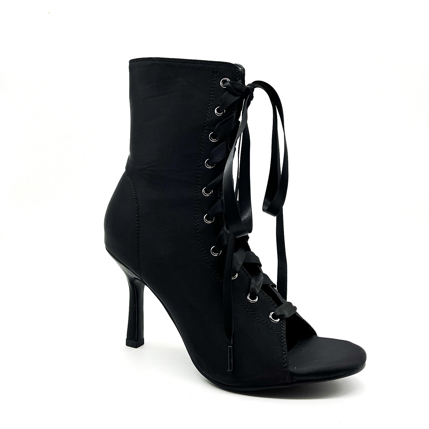 Satin purple fish mouth shoes, jazz high heels, heels dancing shoes, dancing booties, sandals, women and men