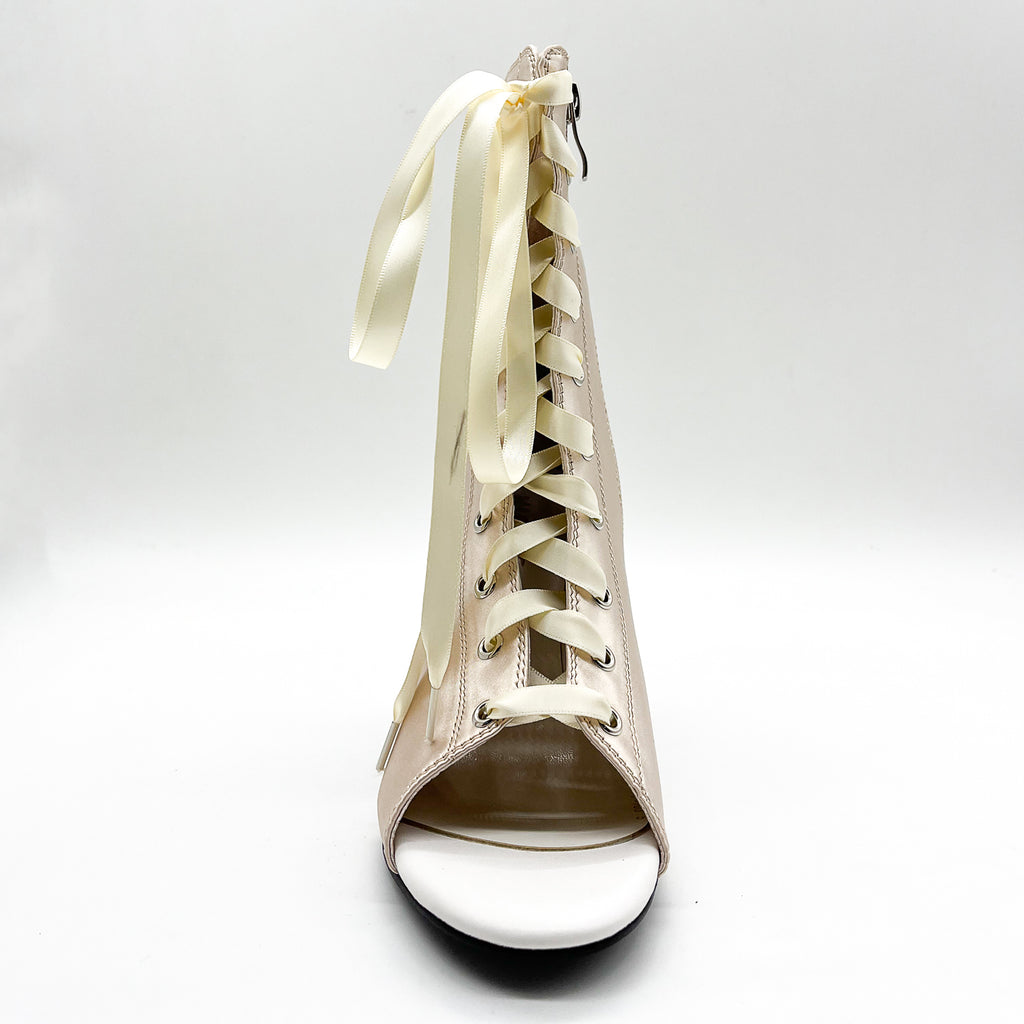 Satin purple fish mouth shoes, jazz high heels, heels dancing shoes, dancing booties, sandals, women and men