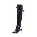 Open Toe Boots Jazz Dancing High Heels Heels Dancing Shoes Matte Leather Cut-Outs Sexy Stretch Dancing Boots Girls