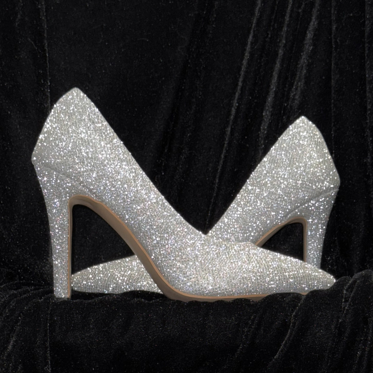 Original pump sparkling crystal jazz dance shoes, full diamond greet, shallow heels, ultra-stable dance high heels for women