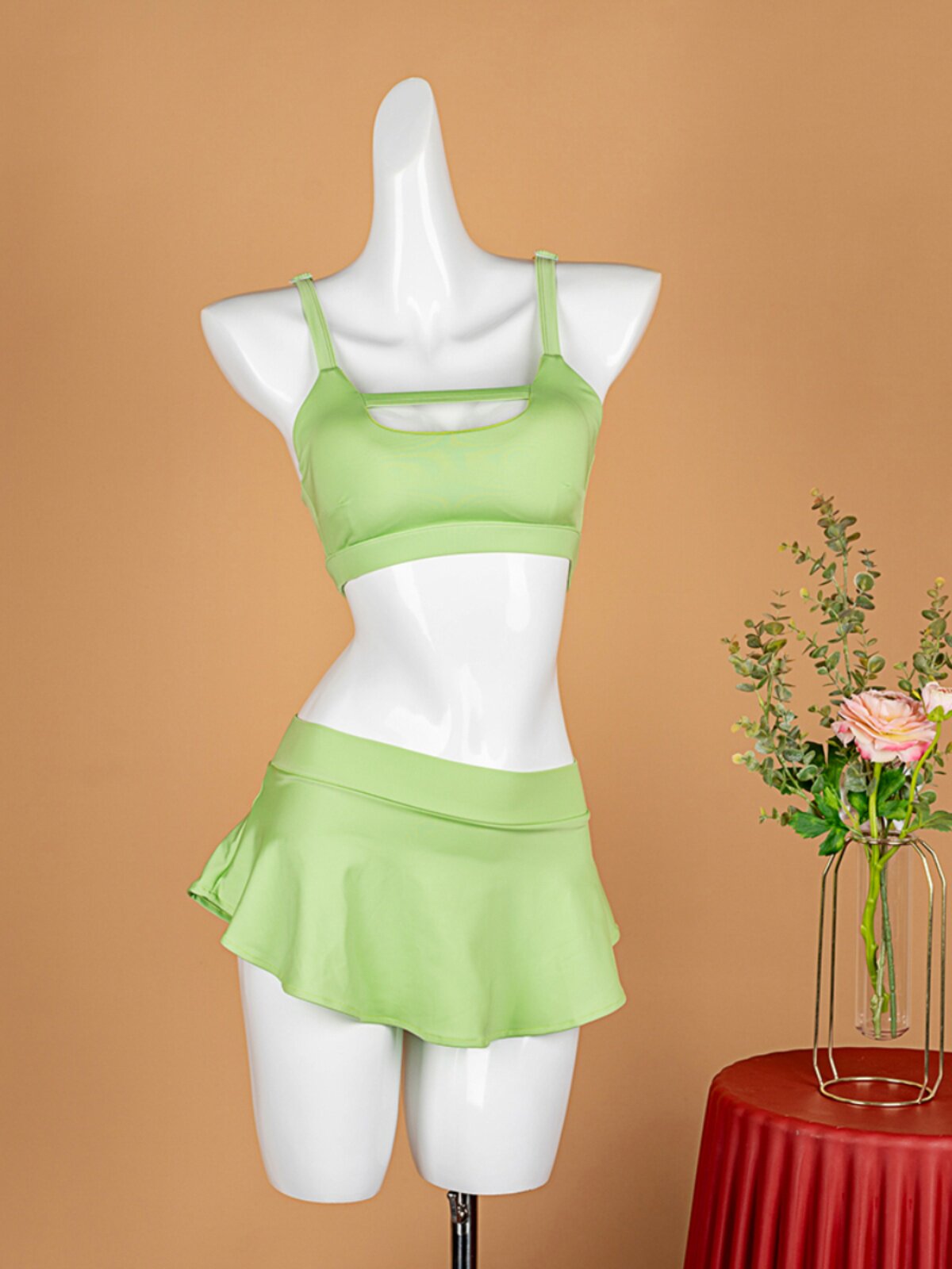 Candy-colored sexy pololewear suit pole dance suit shorts beautiful back professional anti-light sports vest top