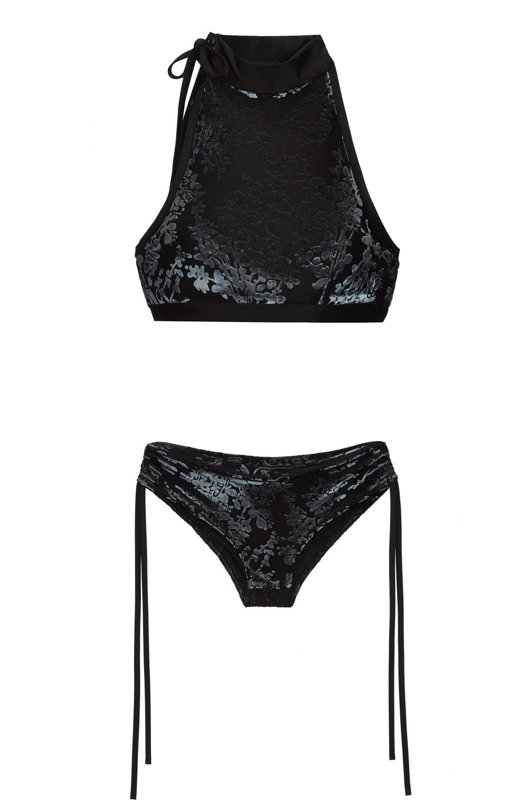 Gold velvet pole dancer costume underwear women's pole wear lace-up beautiful back bra suspender shorts set