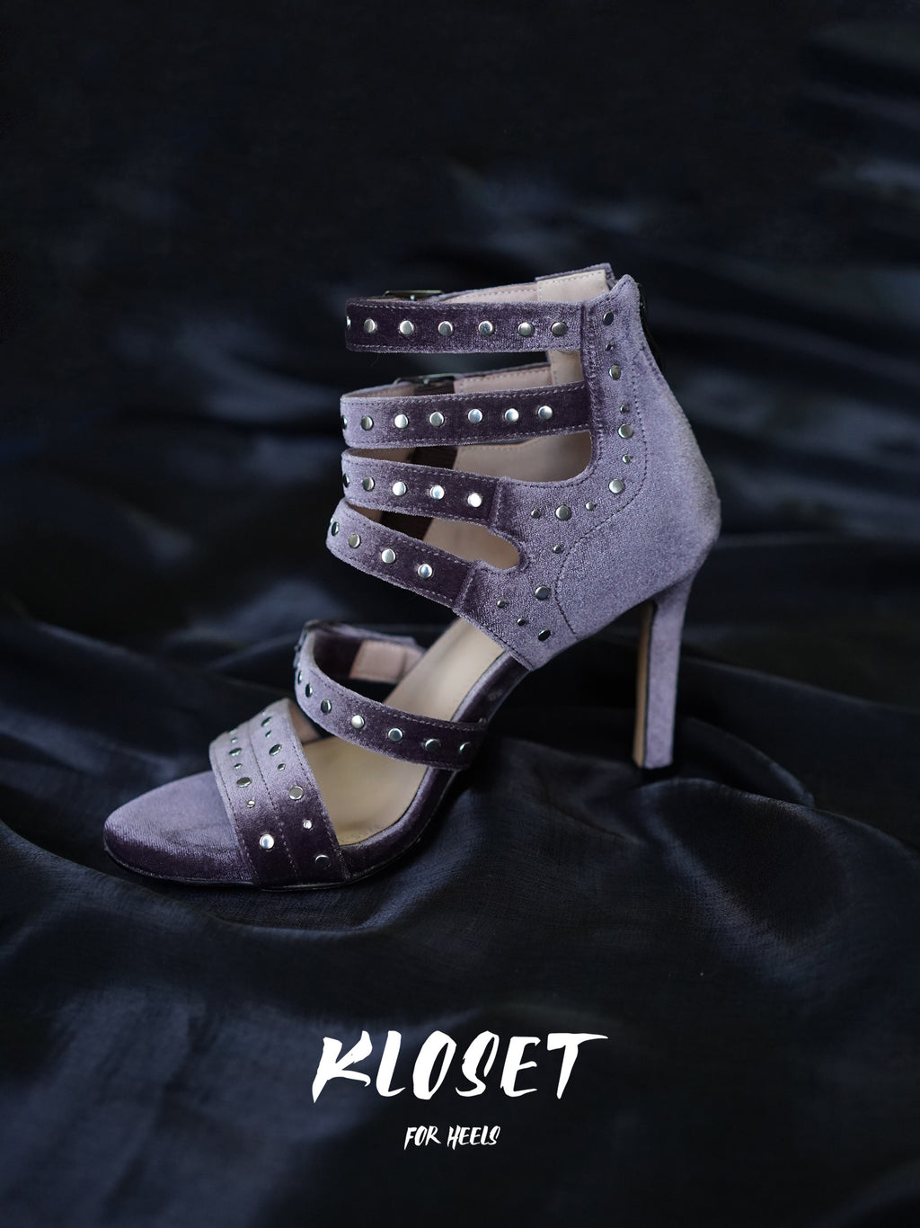 Gold velvet fishmouth shoes jazz dancing high heels purple heels dancing boots dancing boots rivets sexy sandals girls