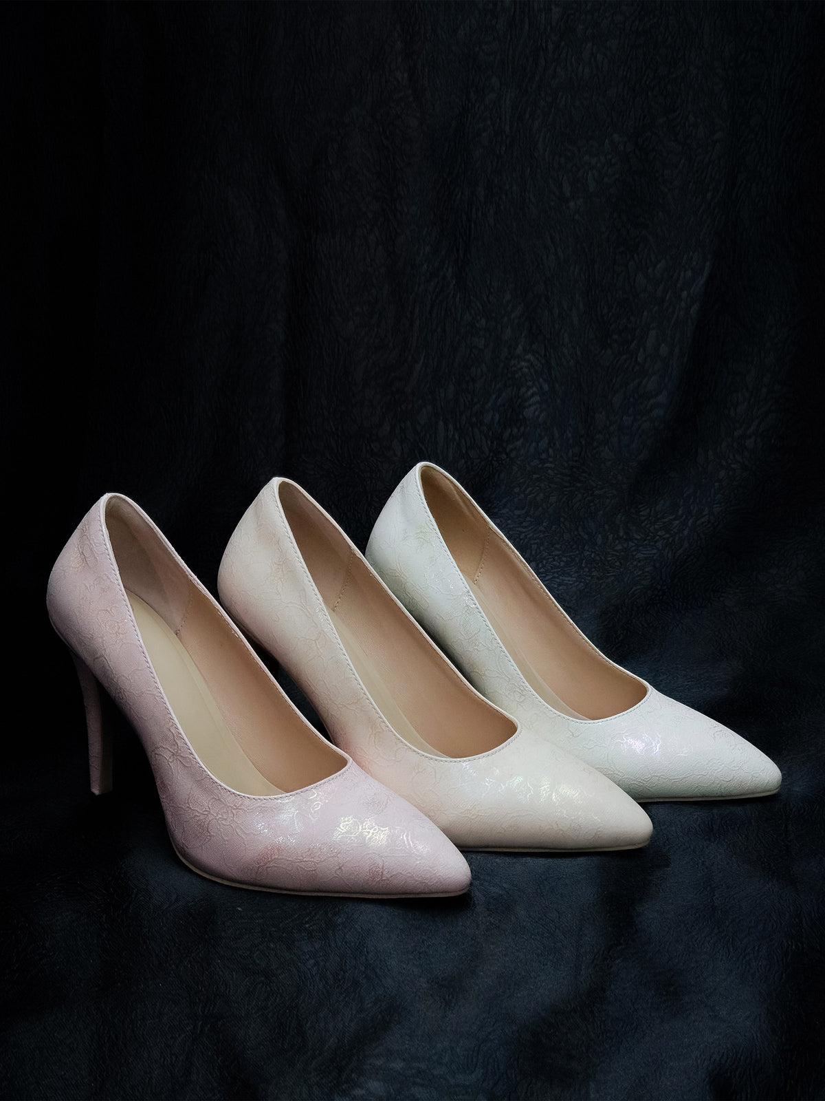 Original pump New Chinese Jacquard Pearl Jazz Dance Shoes, Short High Heels, Shallow Laser Heels Dance Shoes