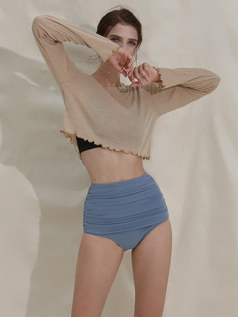 Professional polewear anti-light shorts pole shorts dance suit high-waisted bottoming wear sports briefs sexy