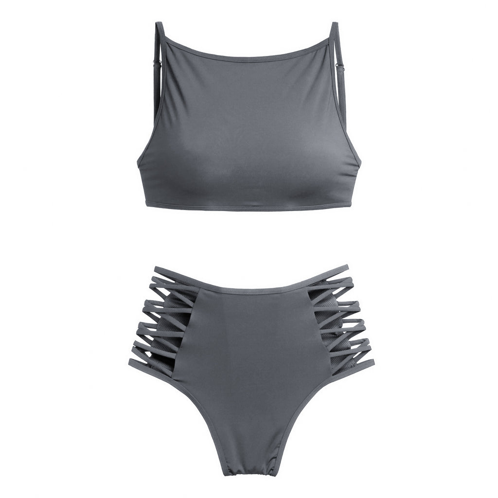 Pole dancer costume underwear women's sports vest polewear lace-up beautiful back bra camisole shorts sexy suit