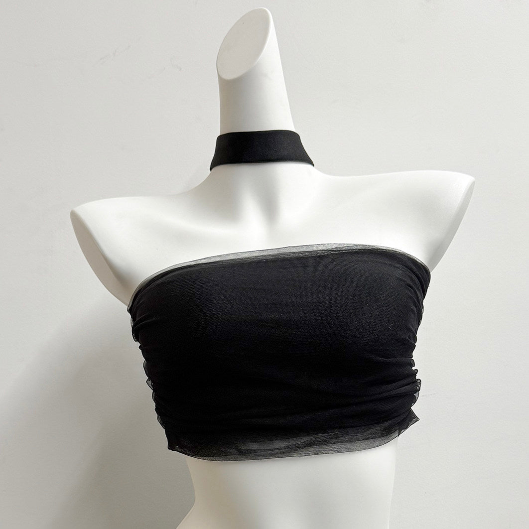 Pole dance costume underwear women's pole wear mesh beautiful back bra suspender professional anti-light shorts set