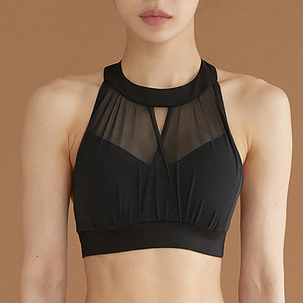 Pole dancer costume underwear women's sports vest polewear lace-up beautiful back bra wear suspender shorts suit outside