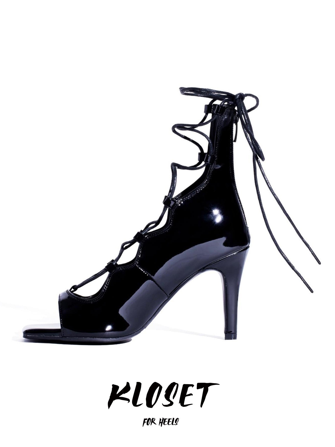 Red sexy jazz special dance shoes lace-up short heels openwork dancing shoes soft-soled boots heels women