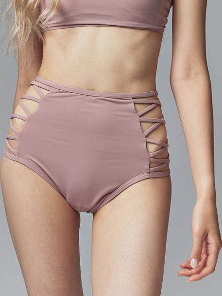 Pole dancer costume women's sports lace-up cut-out shorts black pololewear sexy and comfortable to wear on the outside with elastic straps