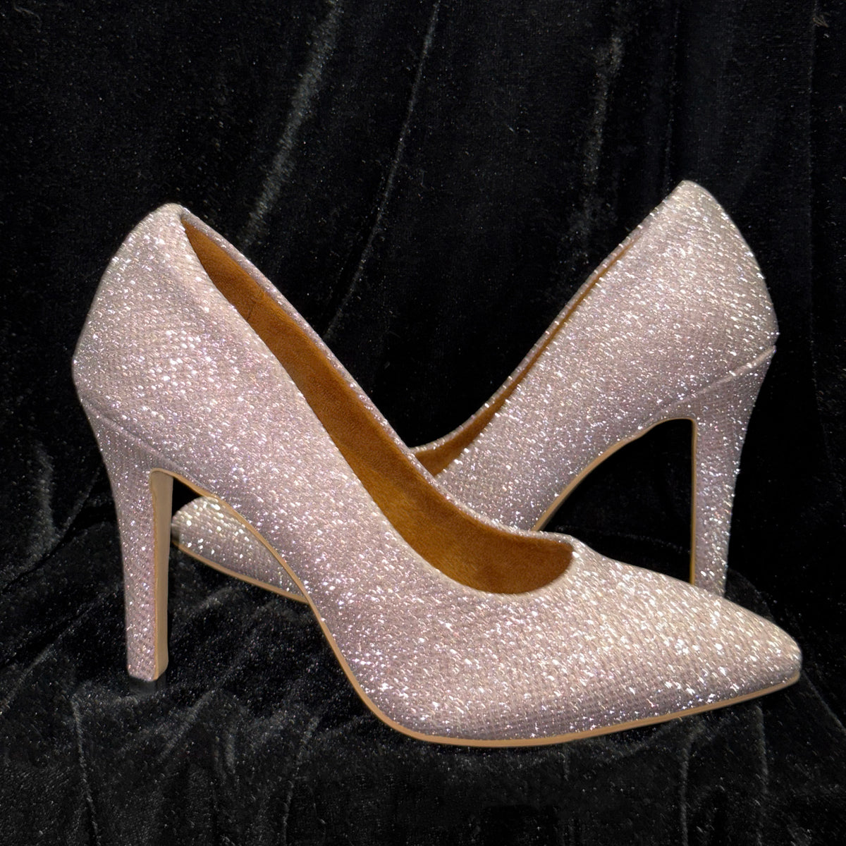 Original pump sparkling crystal jazz dance shoes, full diamond greet, shallow heels, ultra-stable dance high heels for women