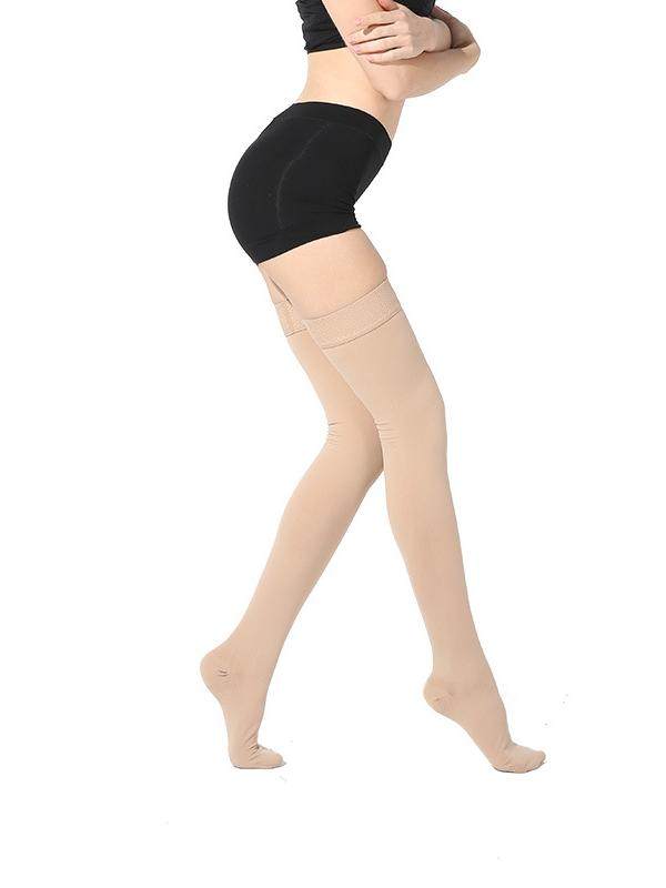 Second-level pressure silicone non-slip socks stretch decompression beautiful leg socks long tube over the knee curvature socks blood circulation stockings women