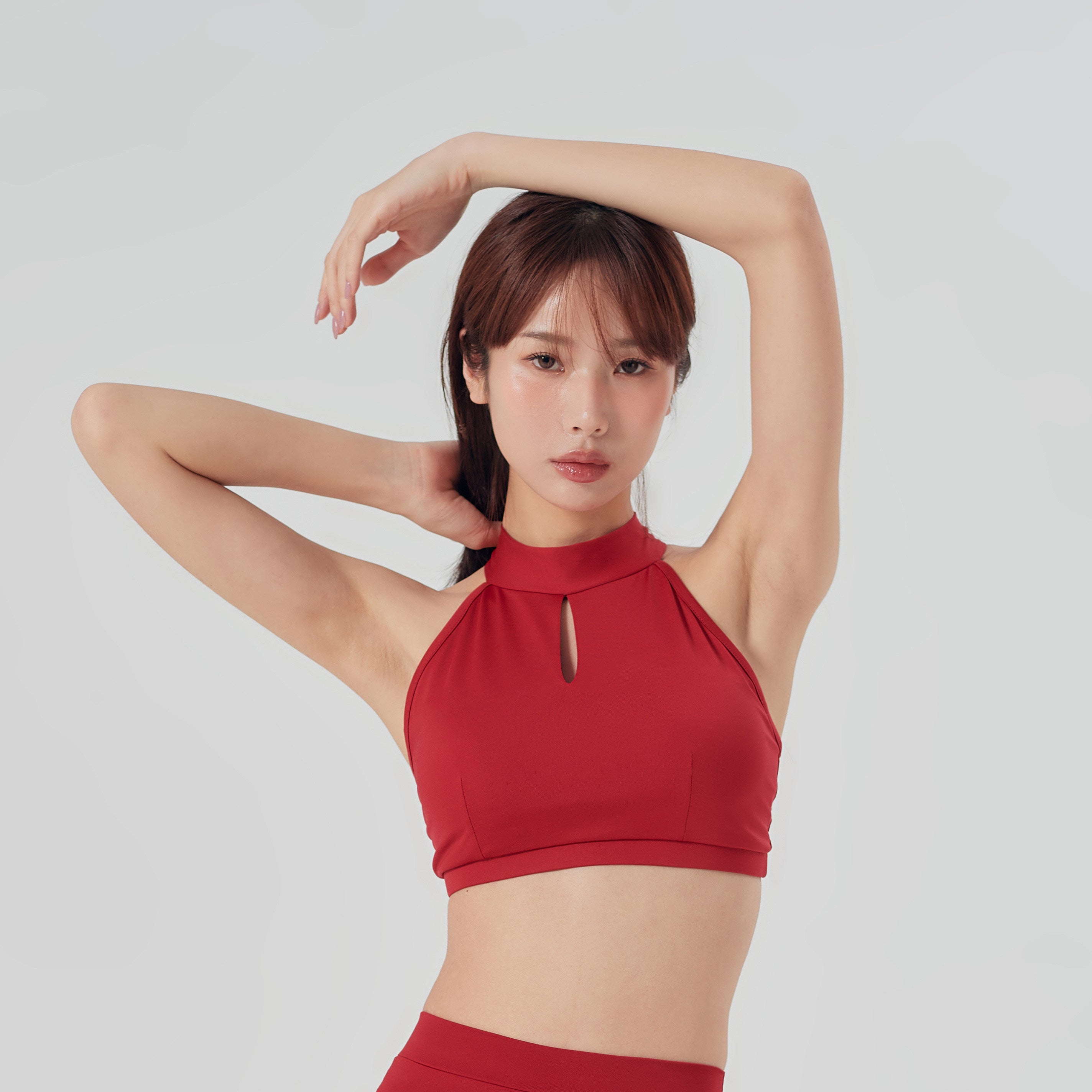 Pole dance costume professional pole wear anti-light shorts cut-out top strap shorts beautiful back set sexy woman