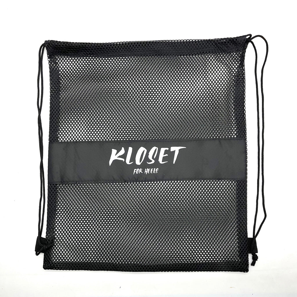 KLOSET High Heels Mesh Bags Multicolor Mesh Drawstring Back Bags Mesh Storage Bags Packaging Bags Mesh Shoe Bags Trendy