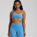 Pole dancing costumes, underwear, women's sports vests, polewear, lace-up beautiful back bras, wearing suspender fitness tops
