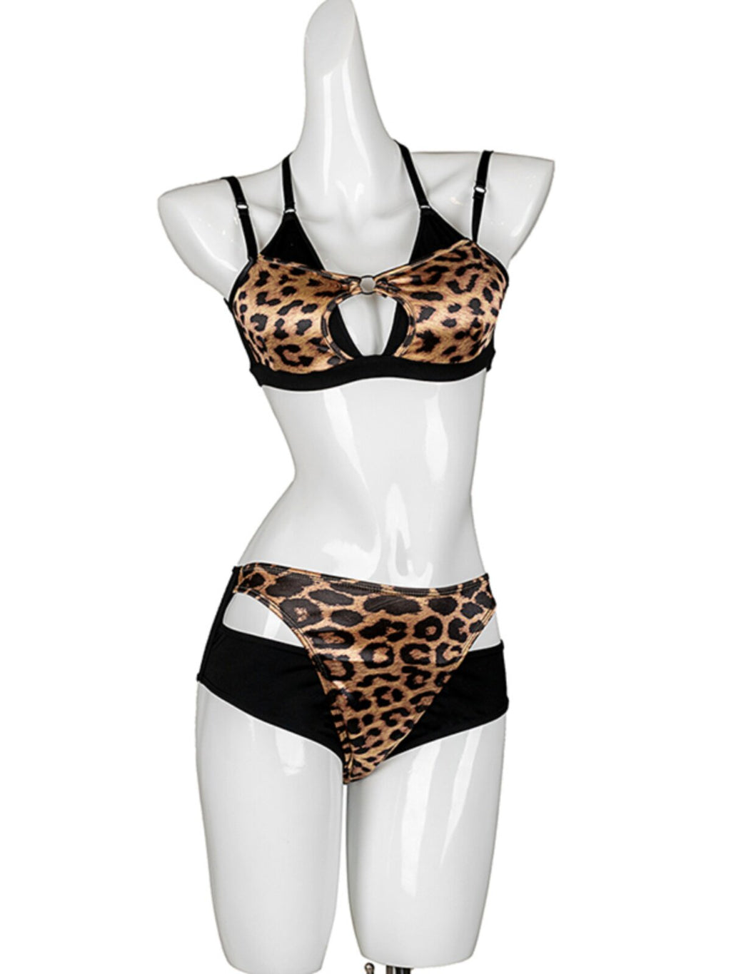 Snake pattern split style beautiful back sexy pole wear set pole dance costume professional anti-light practice costume performance