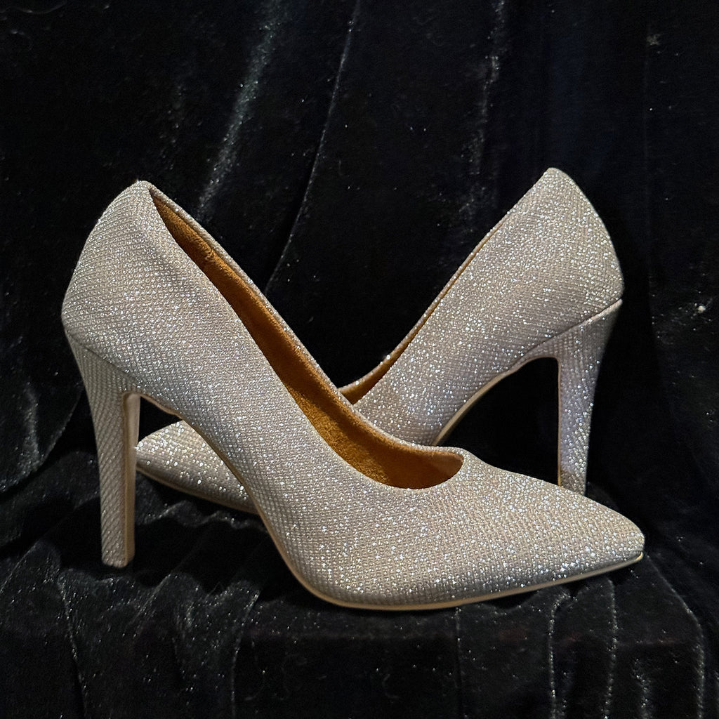 Original pump sparkling crystal jazz dance shoes, full diamond greet, shallow heels, ultra-stable dance high heels for women