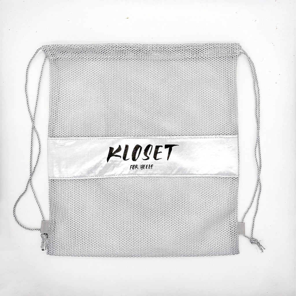 KLOSET High Heels Mesh Bags Multicolor Mesh Drawstring Back Bags Mesh Storage Bags Packaging Bags Mesh Shoe Bags Trendy