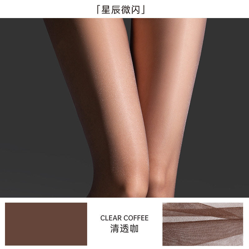0D ultra-thin gypsophila slight glitter pearlescent stockings pure desire starlight sexy filament silky crotch seamless pantyhose girl