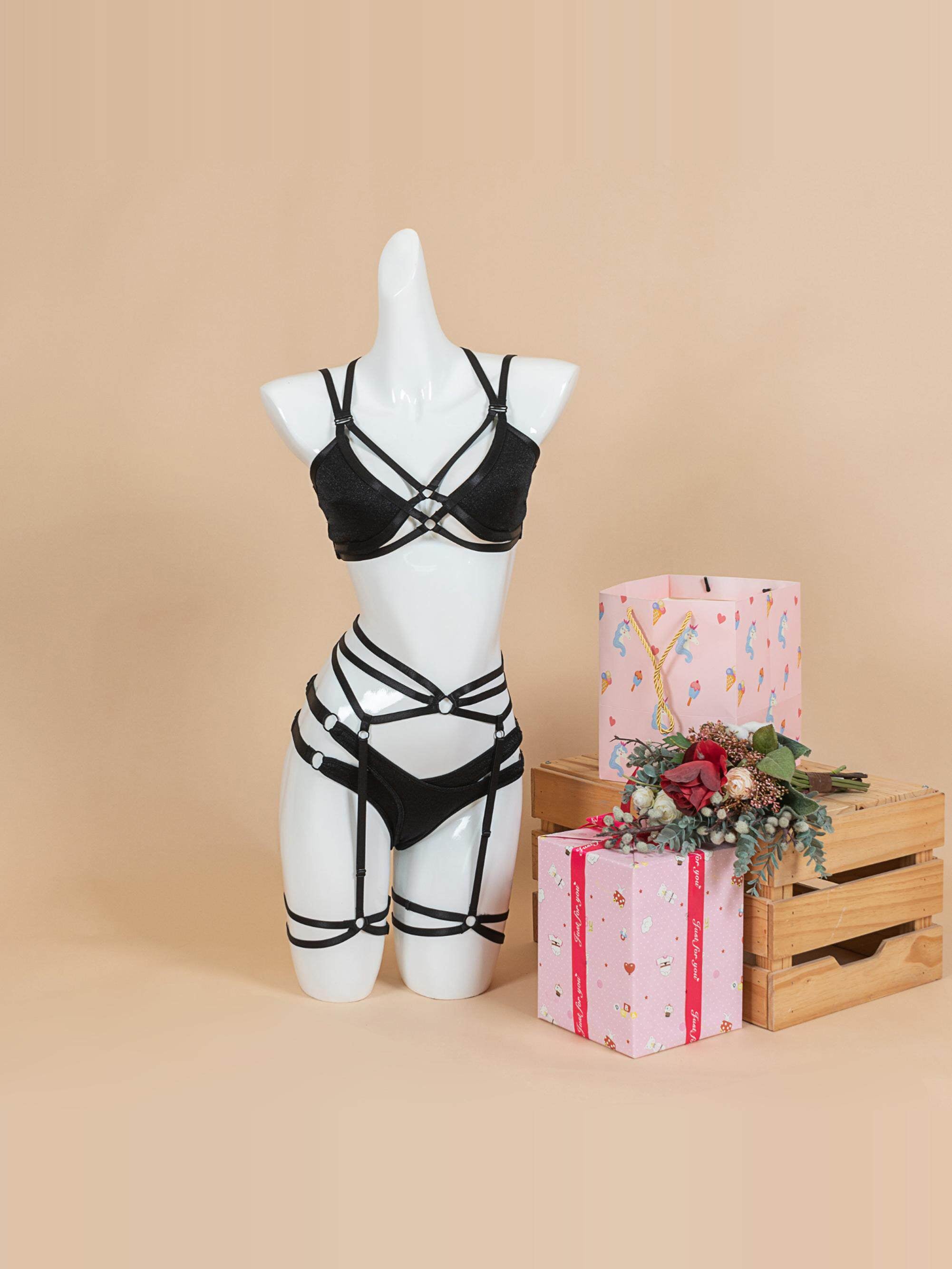 Suspender sexy polewear suit pole dance suit shorts beautiful back professional anti-light sports vest top