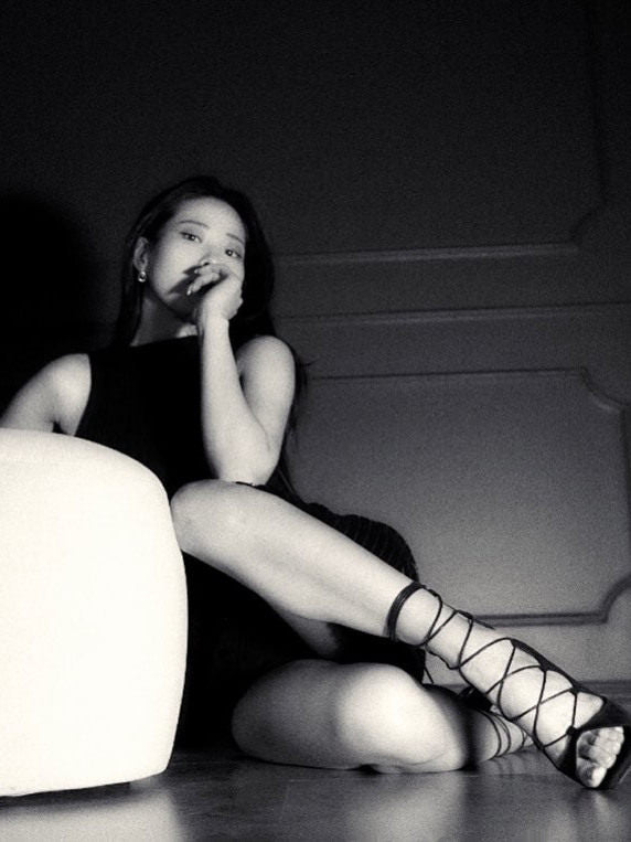 Red sexy jazz special dance shoes lace-up short heels openwork dancing shoes soft-soled boots heels women