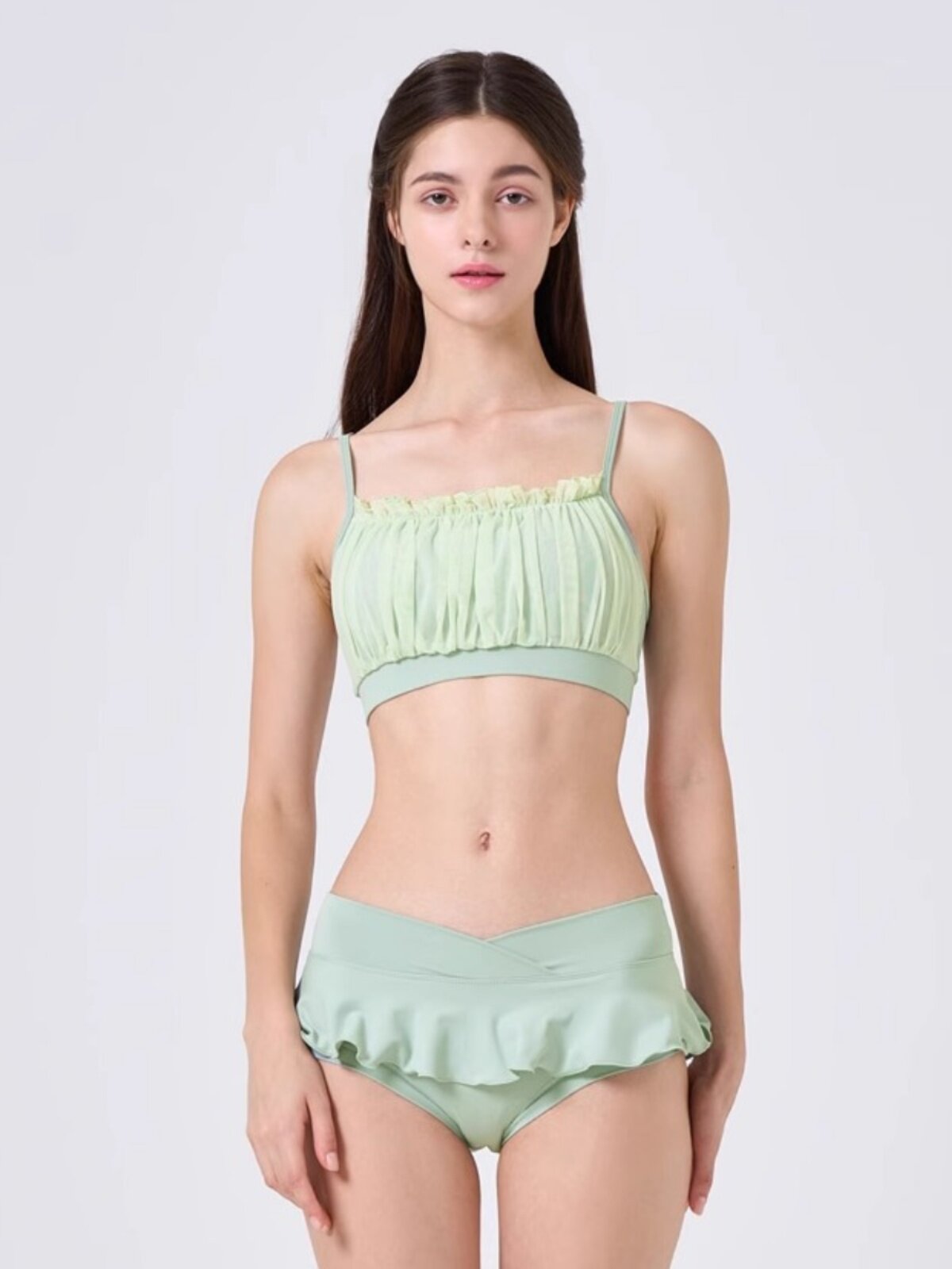 Candy-colored mesh polewear suit, pole dance suit, shorts, beautiful back, professional anti-light sports vest top