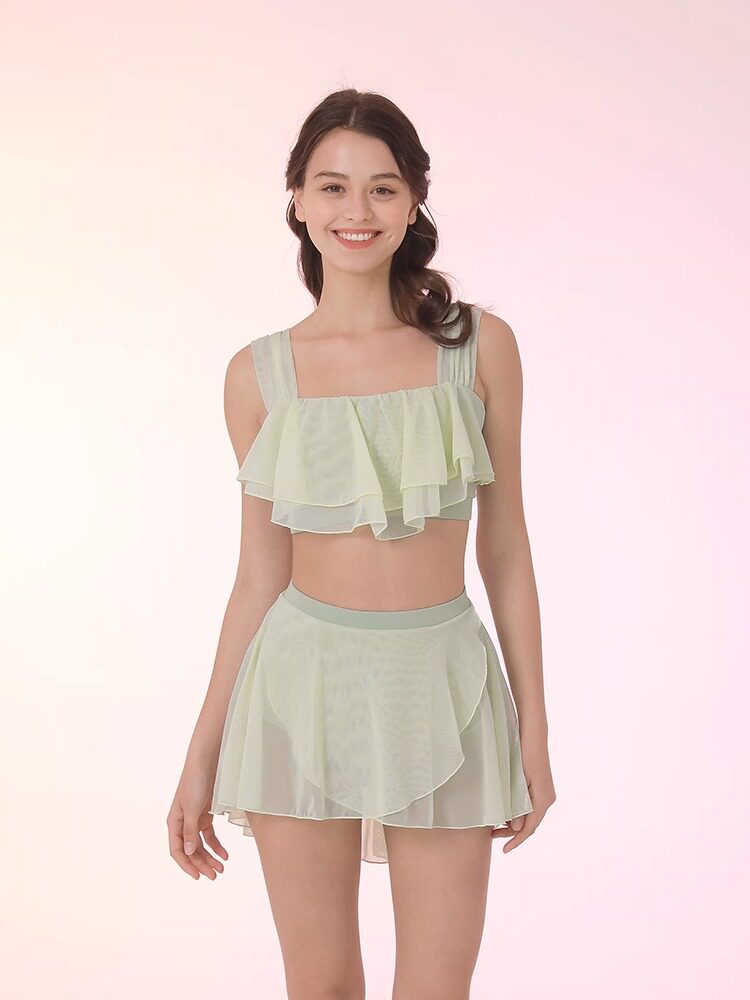 Pole dance costume underwear women's pole wear mesh beautiful back bra suspender professional anti-light shorts set