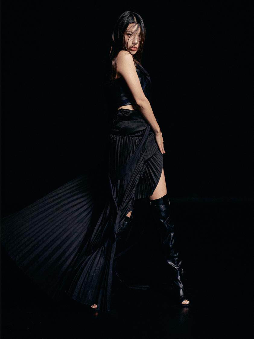 Open Toe Boots Jazz Dancing High Heels Heels Dancing Shoes Matte Leather Cut-Outs Sexy Stretch Dancing Boots Girls