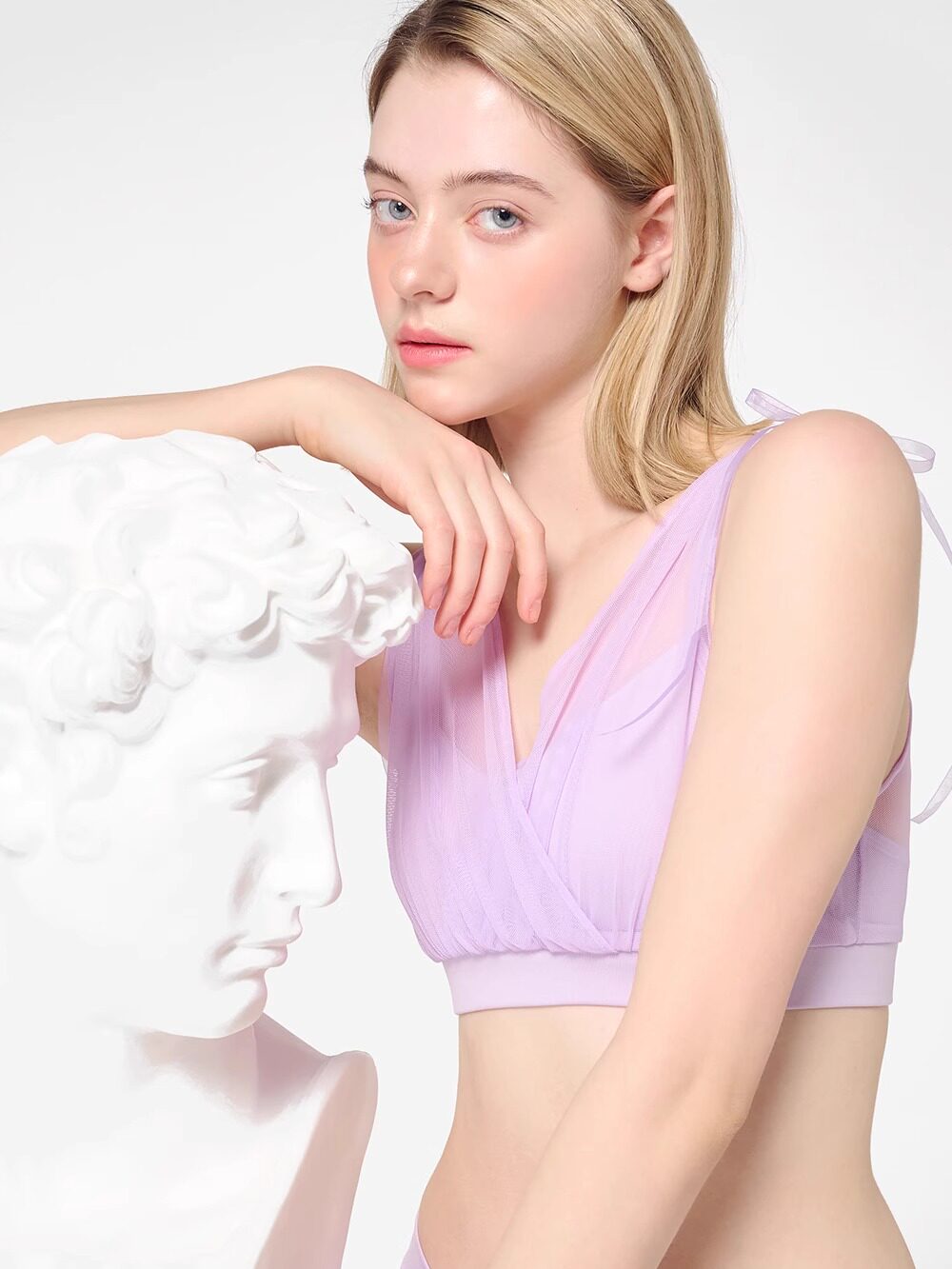 Pole dance costume underwear women's pole wear mesh beautiful back bra suspender professional anti-light shorts set