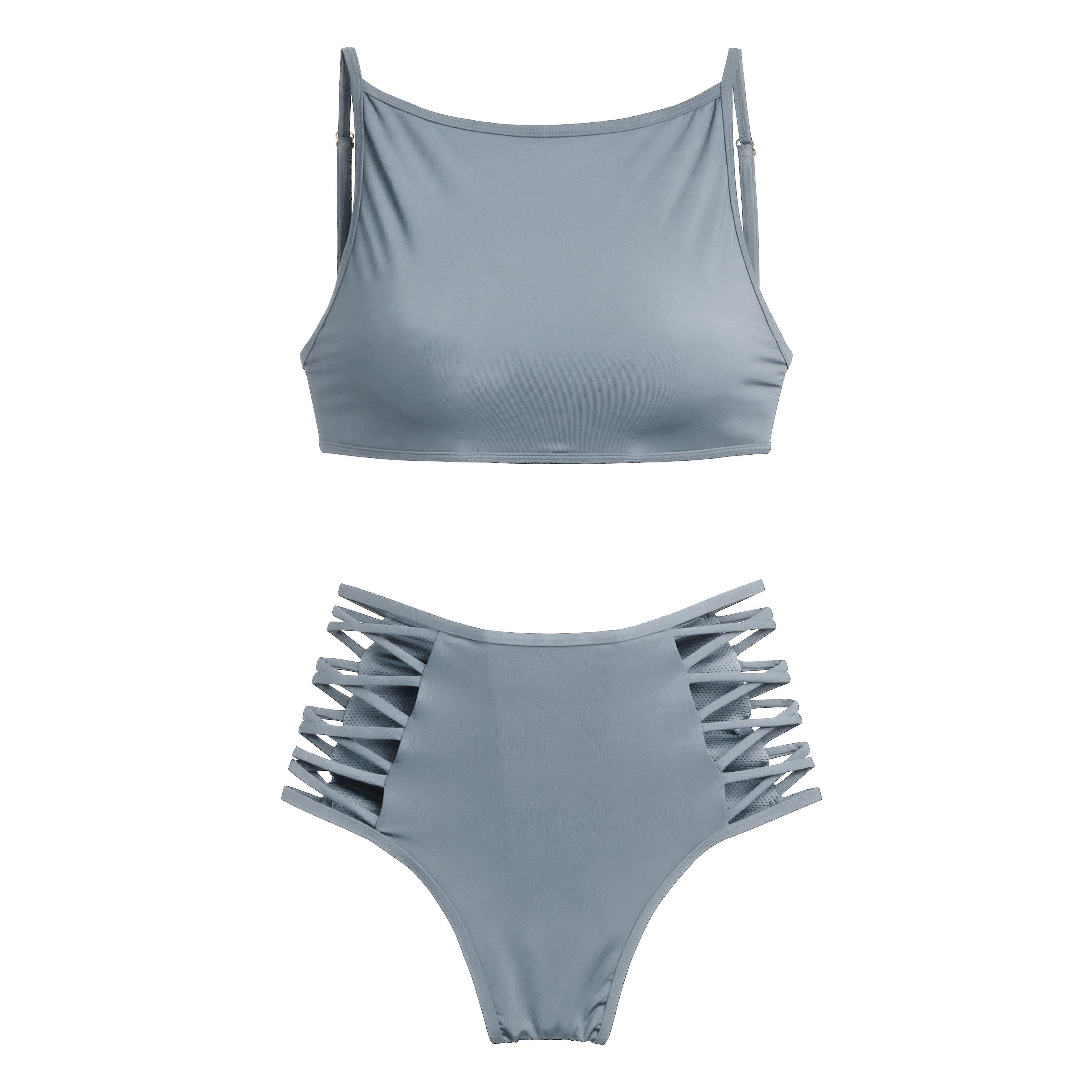 Pole dancer costume underwear women's sports vest polewear lace-up beautiful back bra camisole shorts sexy suit