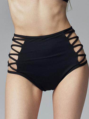 Pole dancer costume women's sports lace-up cut-out shorts black pololewear sexy and comfortable to wear on the outside with elastic straps