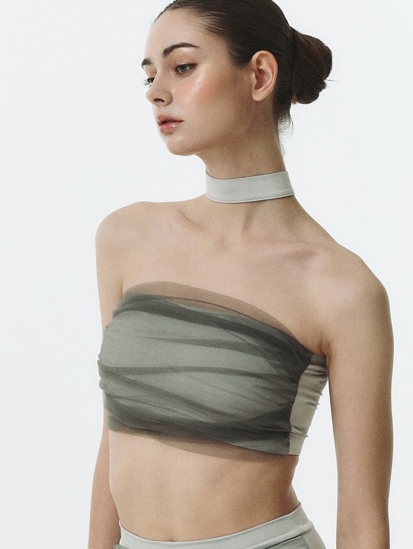 Pole dance costume underwear women's pole wear mesh beautiful back bra suspender professional anti-light shorts set