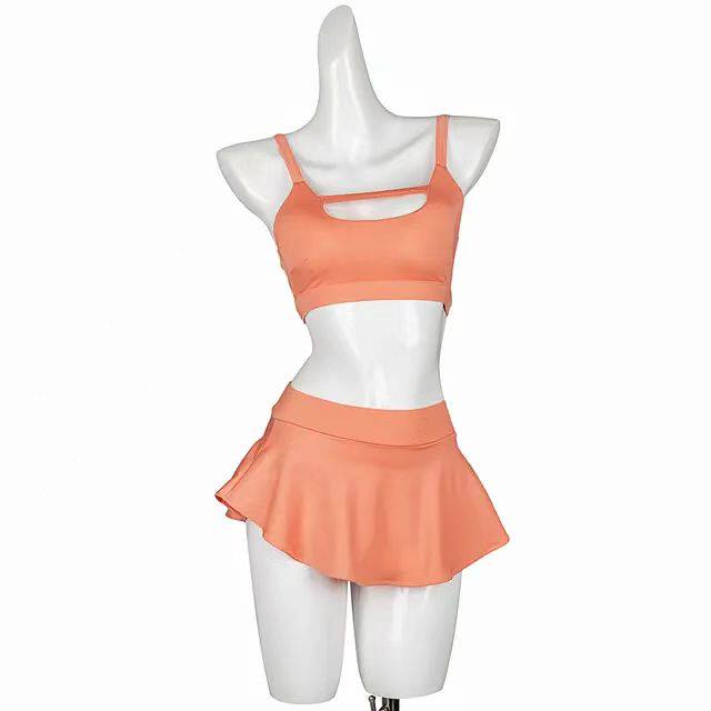 Candy-colored sexy pololewear suit pole dance suit shorts beautiful back professional anti-light sports vest top