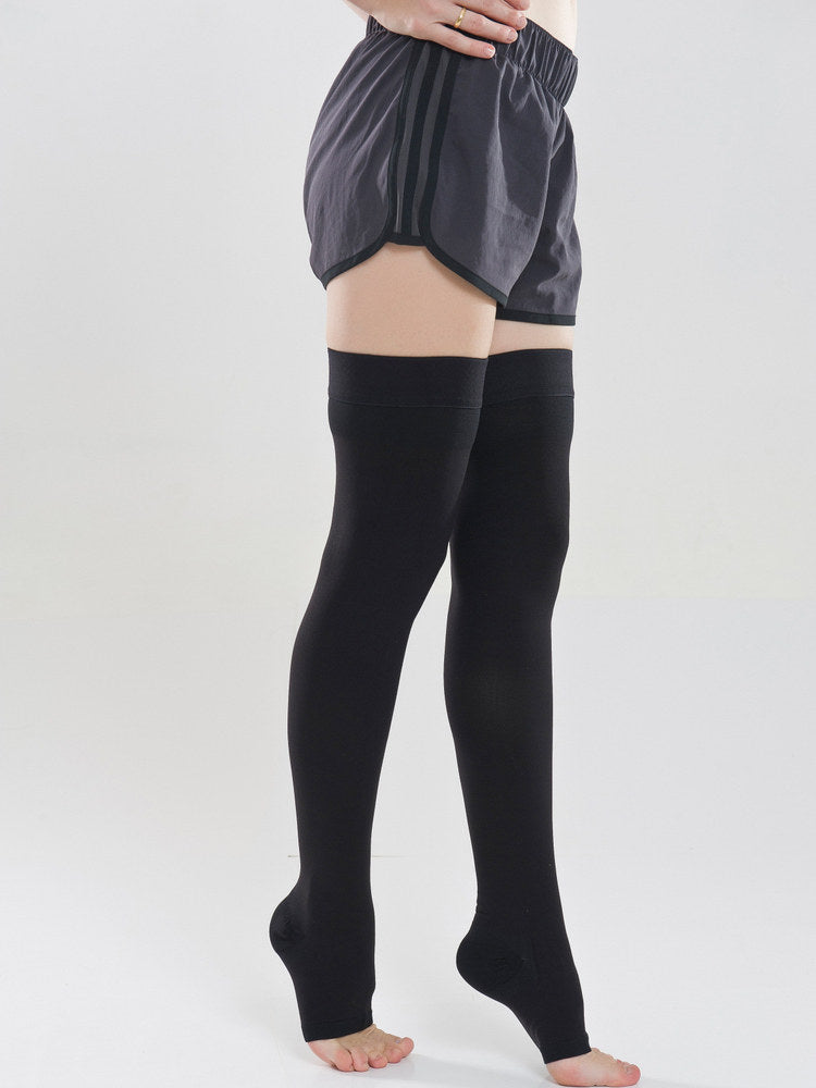 Second-level pressure silicone non-slip socks stretch decompression beautiful leg socks long tube over the knee curvature socks blood circulation stockings women