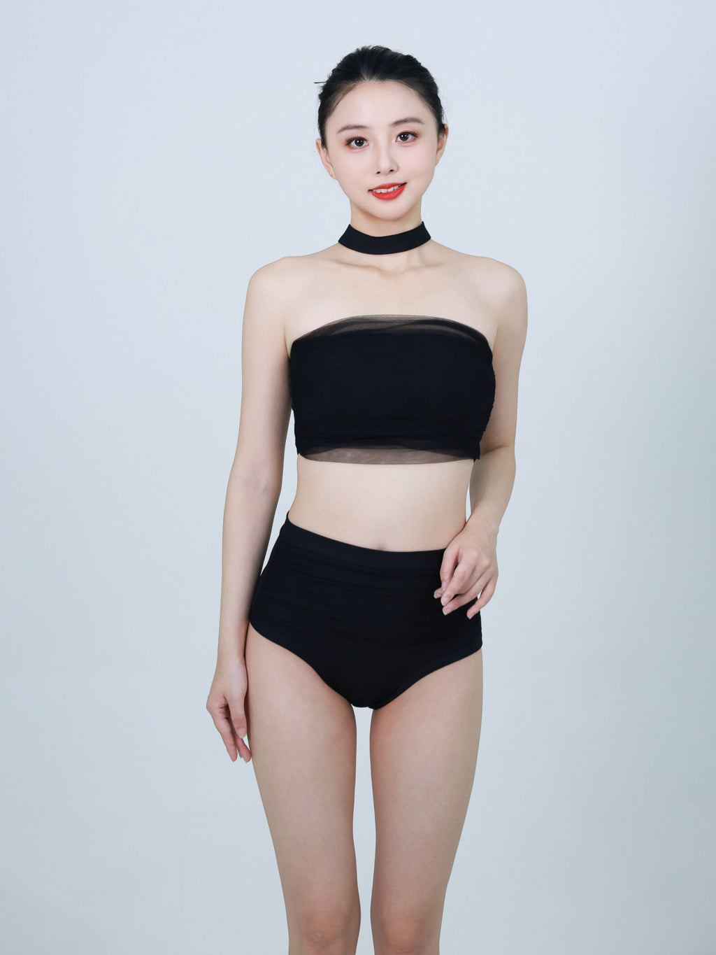 Pole dance costume underwear women's pole wear mesh beautiful back bra suspender professional anti-light shorts set