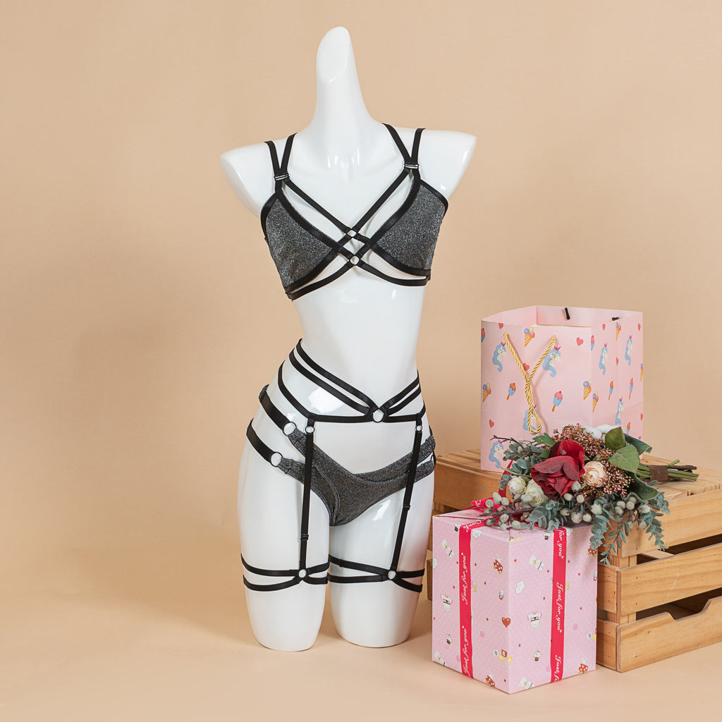 Suspender sexy polewear suit pole dance suit shorts beautiful back professional anti-light sports vest top