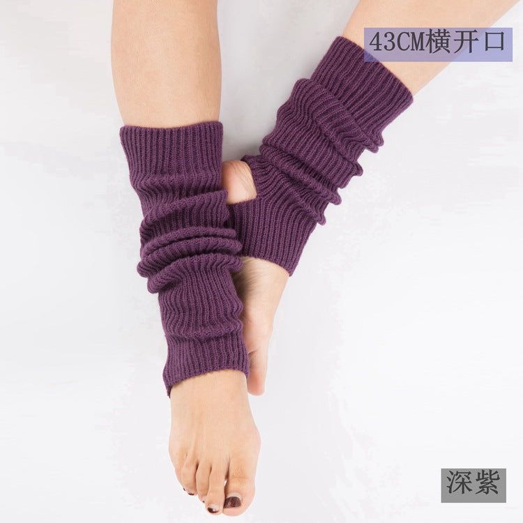 【Use with booties】Heels high heels, sock covers, dance leg covers, knitted ballet yoga, warm feet