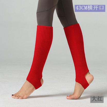 【Use with booties】Heels high heels, sock covers, dance leg covers, knitted ballet yoga, warm feet