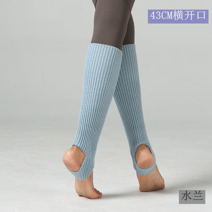 【Use with booties】Heels high heels, sock covers, dance leg covers, knitted ballet yoga, warm feet