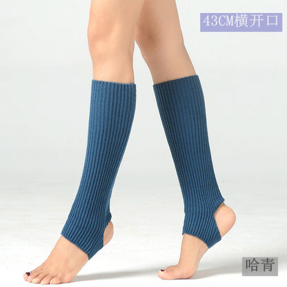 【Use with booties】Heels high heels, sock covers, dance leg covers, knitted ballet yoga, warm feet