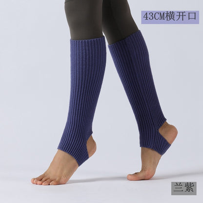 【Use with booties】Heels high heels, sock covers, dance leg covers, knitted ballet yoga, warm feet